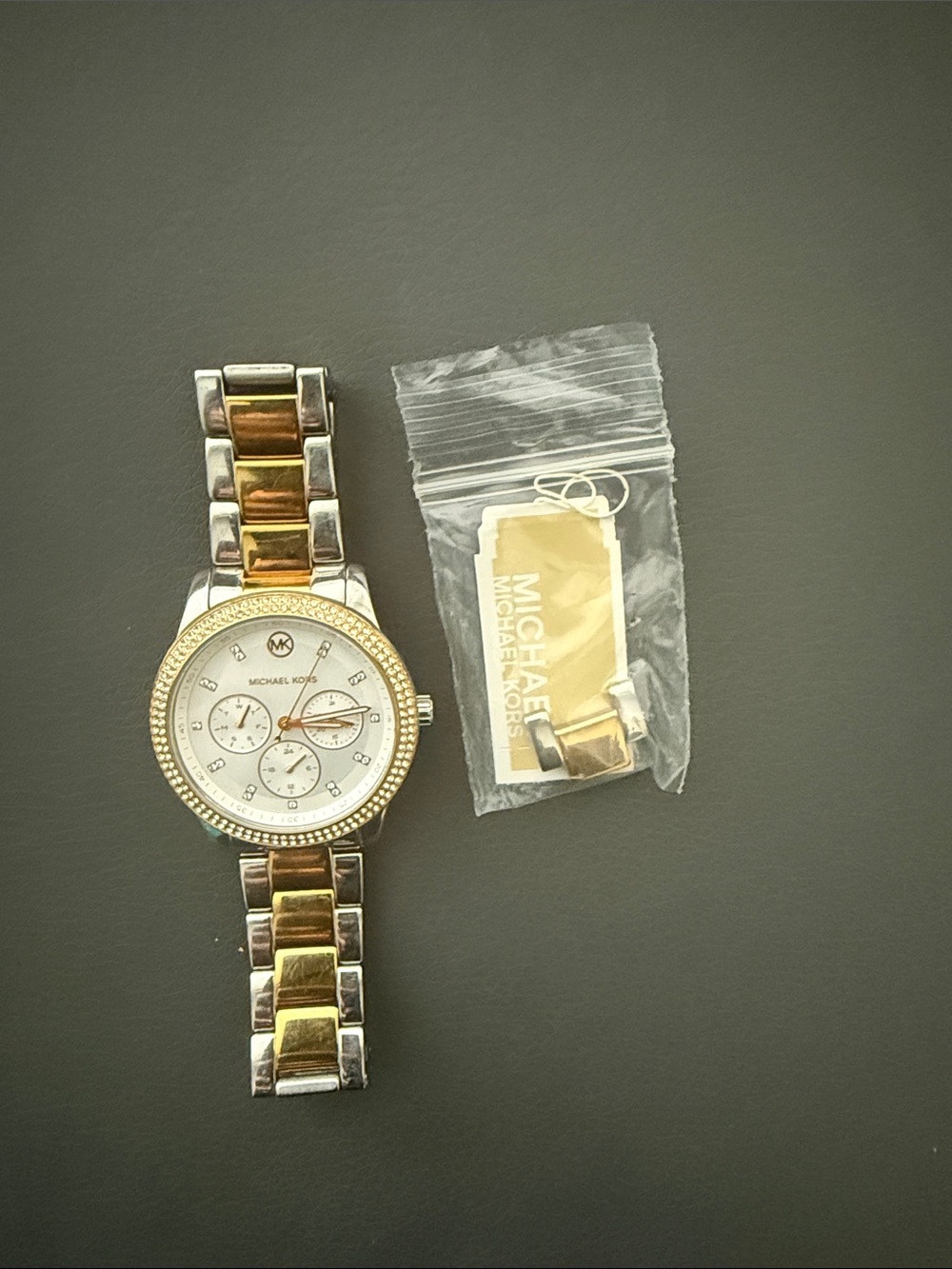 Michael Kors Gold and Silver Men's Chronograph Bracelet Watch